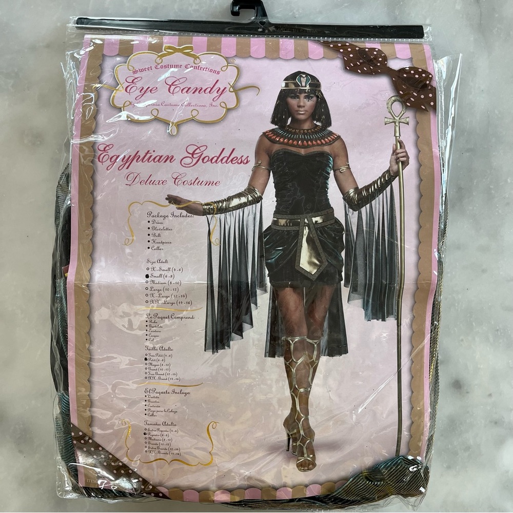 Egyptian Goddess Halloween Costume. Small. 6-8